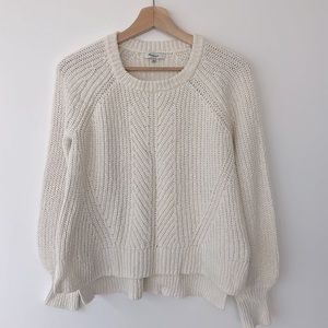 Balloon-Sleeve Pullover Sweater size S